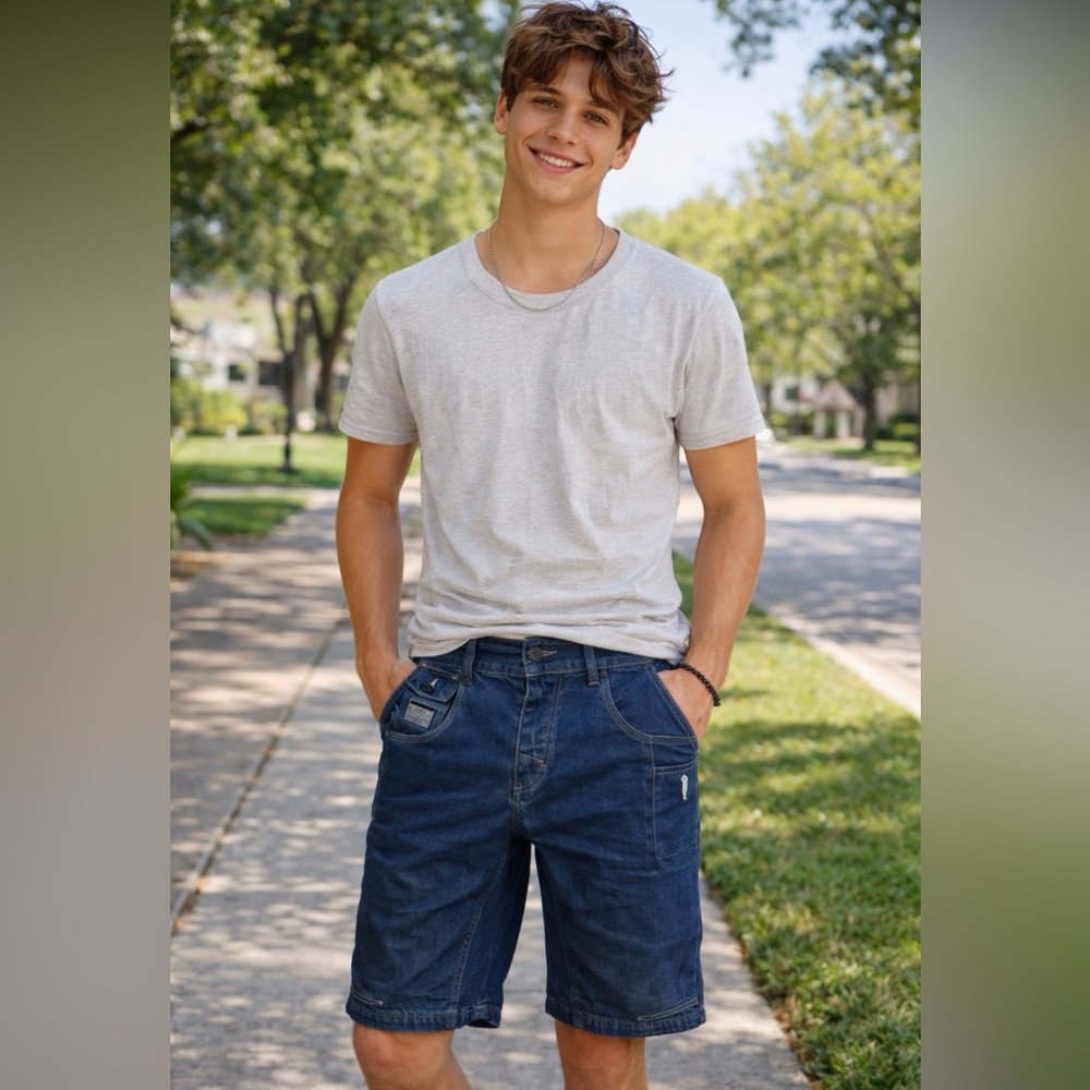 Jack & Jones Dark Blue Cargo Shorts , new without tag